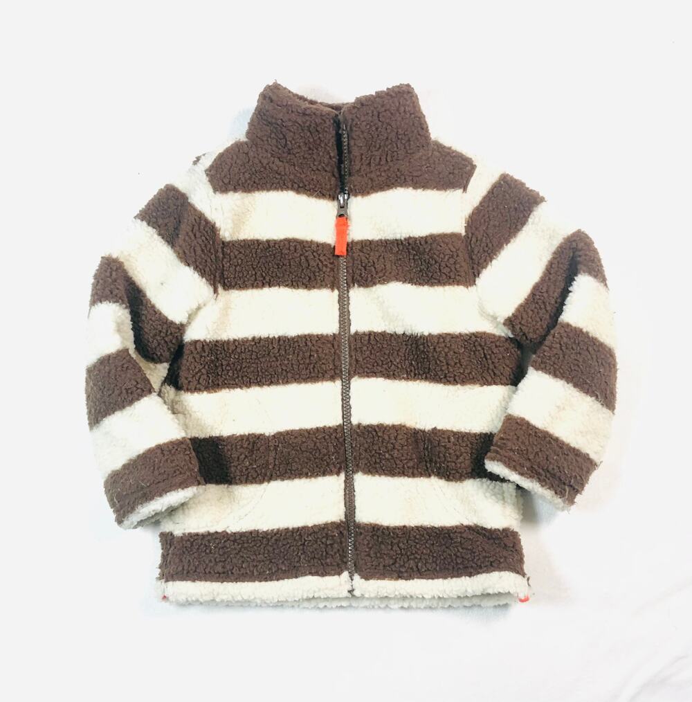 OLD NAVY BOYS SHERPA JACKET SIZE 3/4